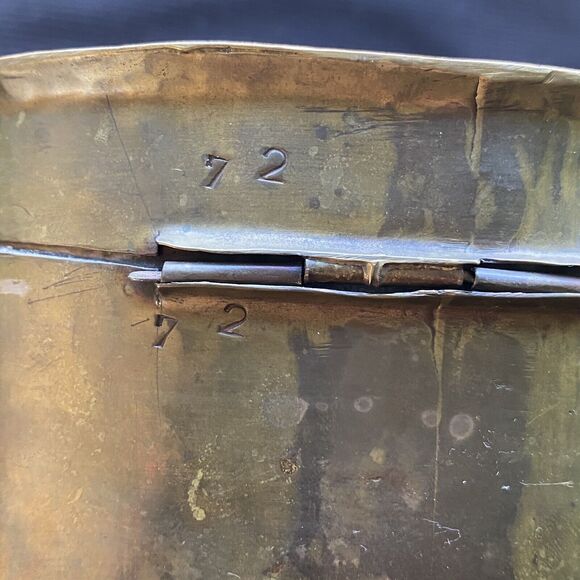 Vintage 1975 Metzke Brass With Pewter Butterfly Trinket Box. 3”x4”x6”. - Picture 4 of 12